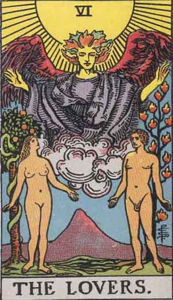 The Lovers Tarot Rider Waite